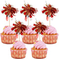 30 PCS Foil Firework Cupcake Toppers Happy Birthday Star Cupcake Picks Sparkle by ZHUOWEISM