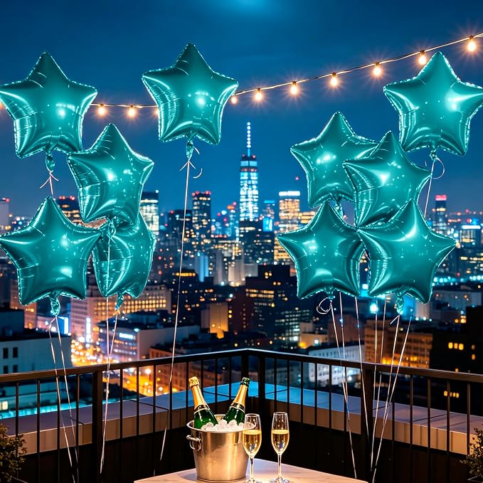 MEETINGU 10PCS 18" Star Balloons Foil Balloons Foil Membrane Balloons Party & - Image 3