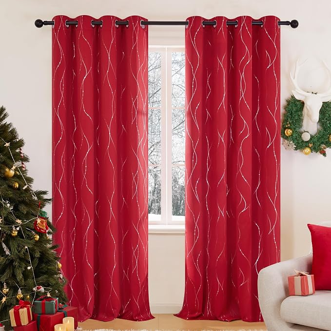 Deconovo Living Room Curtains 95 Inches Long, Thermal Insulated, Room Darkening by Unknown