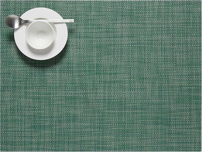 Chilewich Mini Basketweave Placemats, Woven Rectangle Placemats Set of 4 | Easy by Chilewich
