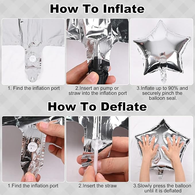Silver Happy Birthday Balloon Banner, 16 Inch Mylar Foil Letter Balloons - Image 3
