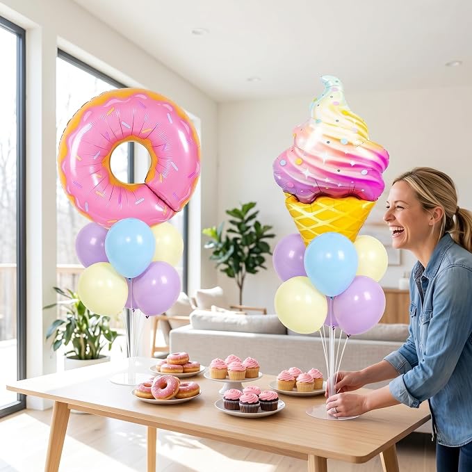 Donut Table Centerpiece Balloons Stand Kit- 2 Sets Balloon Centerpieces - Image 5