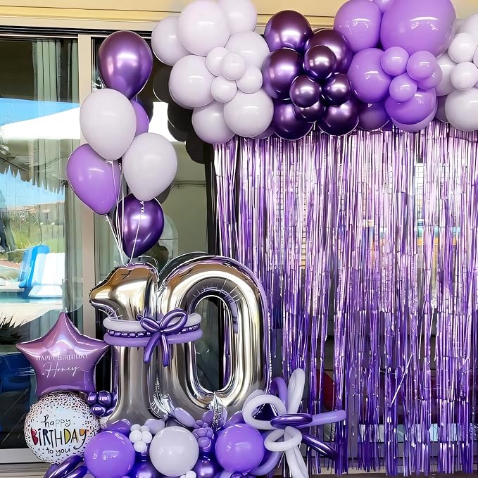 Light Purple Balloons Different Sizes 135pcs 18 12 10 5 Inch Lavender Purple - Image 5