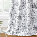 H.VERSAILTEX Blackout Curtains 63 Inch Length 2 Panels Set Floral Print Curtain by HVERSAILTEX