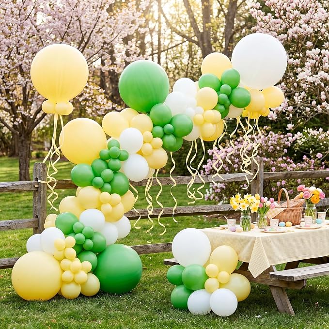 104pcs Pastel Yellow Balloon Garland Arch Kit, 18 12 10 5 Inch | Different - Image 7