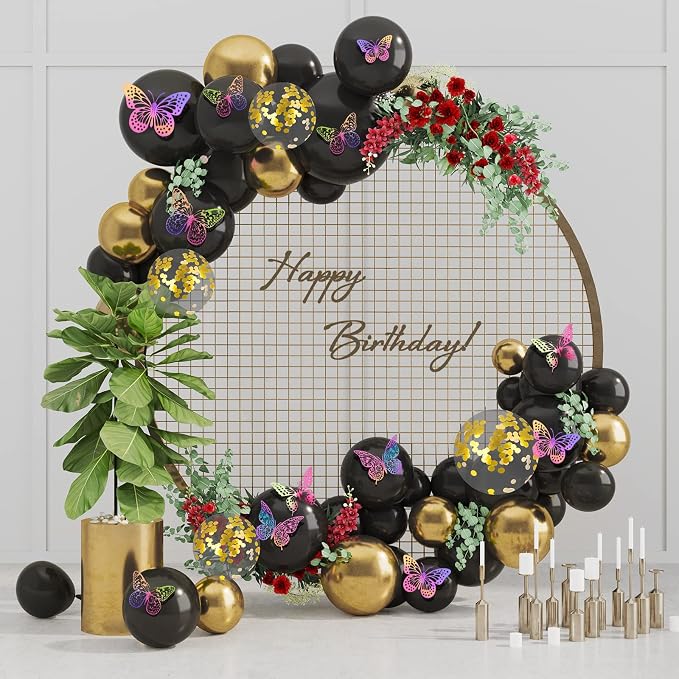 SAOROPEB 3D Butterfly Wall Decor 48 Pcs Laser Purple Butterfly Decorations | 4 - Image 4