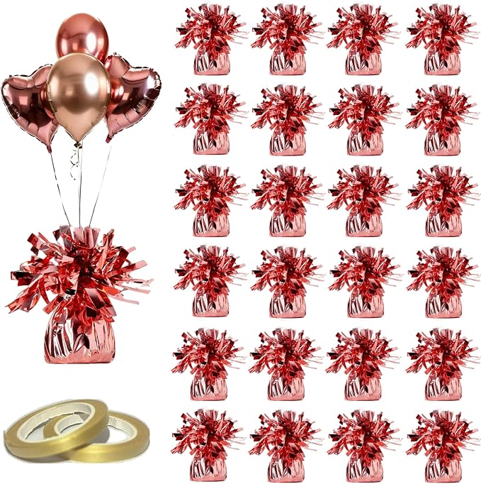 Balloon Weights, 24 Pieces, Weight 0.36Lb | Aluminum Foil, Suitable by Unknown