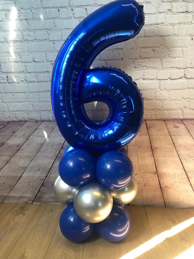 Night Blue Number 8 Balloon 40 Inch - Image 3