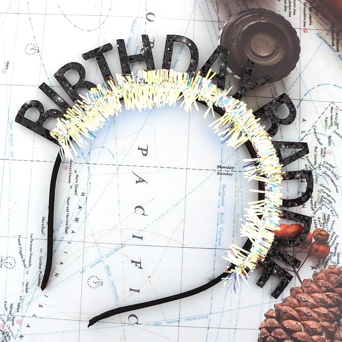 CIEHER Birthday Girl Headband Birthday Crown - Image 7
