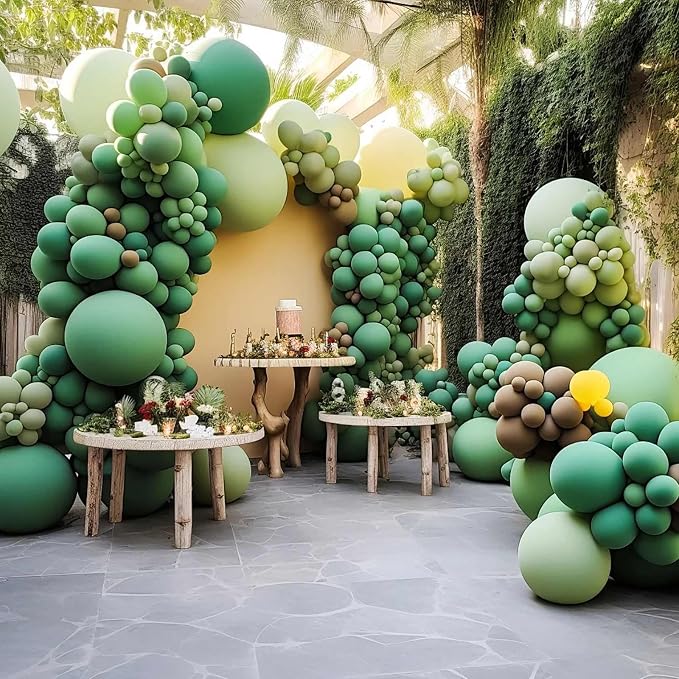 12 Inch Light Green Balloons, Baby Shower, Graduate Party Decorations - Image 5