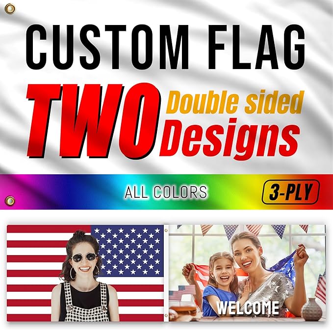 Show Two Designs on One Flag by MisnestCustom