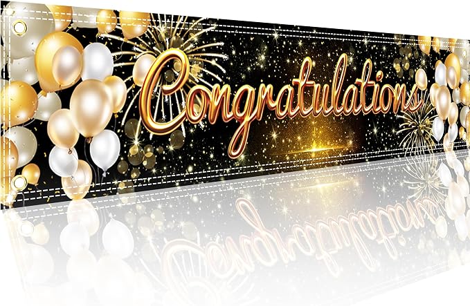 Congratulations Banner Congratulations Decorations We Are so Proud of You by DuoduoBuy