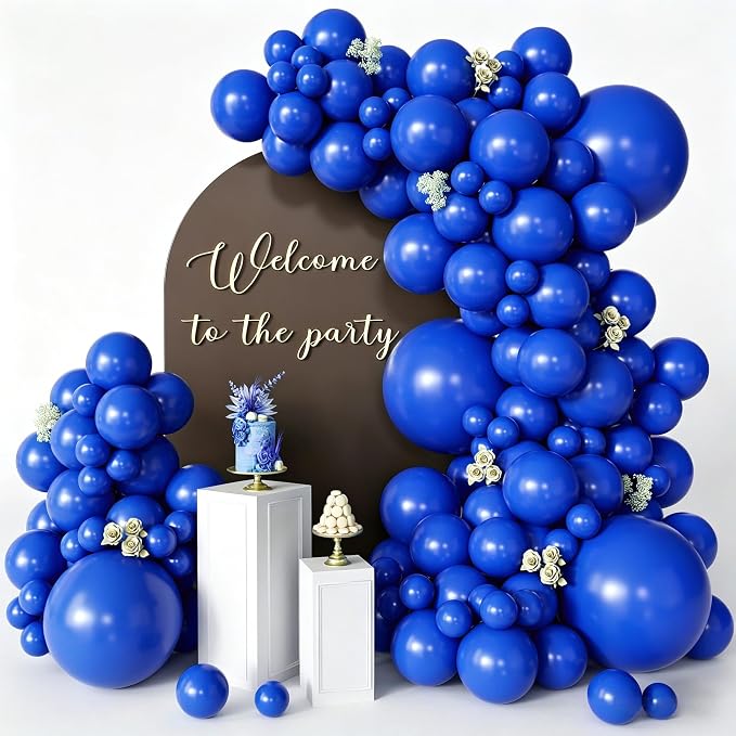 Blue Balloons 125 Pcs Different Sizes 18 12 10 5 Inch Royal Navy Blue Balloon by Searchbyoccasioncolorsize