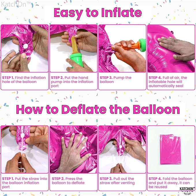 Katchon, Hot Pink Number 11 Balloon - Image 5