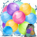 12PCS Reusable Water Balloons No Magnets, 100% Silicone Quick Fill Water Balls by Unknown