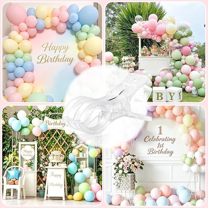 10 Pack Clear Backdrop Clips for Balloon Arch, 3.5" Spring Clamps | No-Slip Grip - Image 6