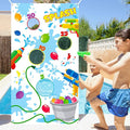 Toss Game Banner for Water Balloons, 4 Score Holes Shooter Target for Water Gun by TICIAGA