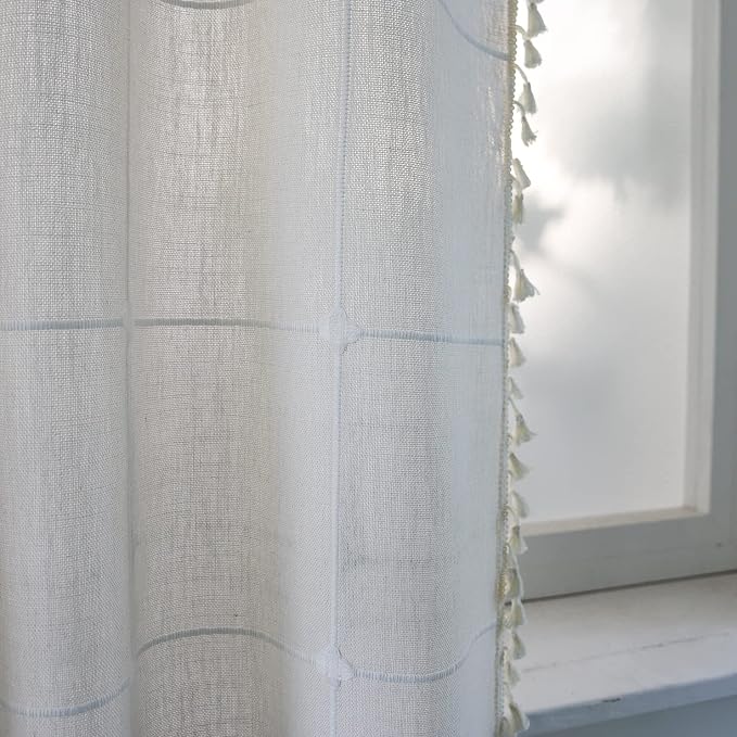 Sutuo Home Boho Curtain for Bedroom 96 Inch Length, Light Filtering Country - Image 4