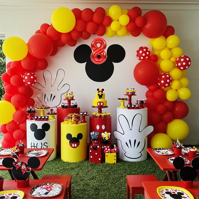 TONIFUL Number Balloon 16 Inch 10 Pcs Red 0-9 Birthday Number Balloons | Small - Image 6