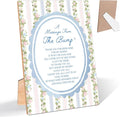 Sweet Floral Striped A Message From the Bump Baby Shower Signs, Grandmillennial by Unknown