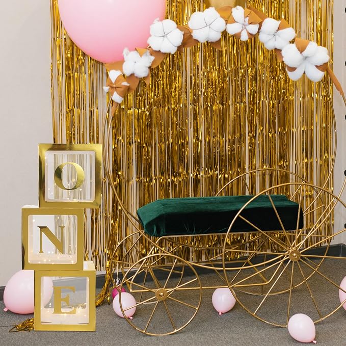 Qeeenar 3 Pcs One Balloon Box Decorations First Birthday Decorations - Image 5