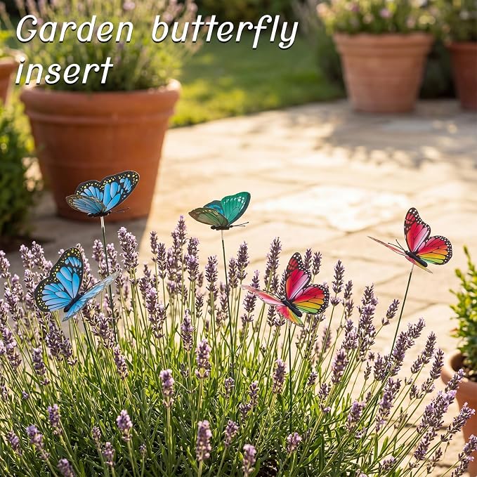 30PCS Butterfly Decor Outdoor Butterfly Garden Stakes - Image 5