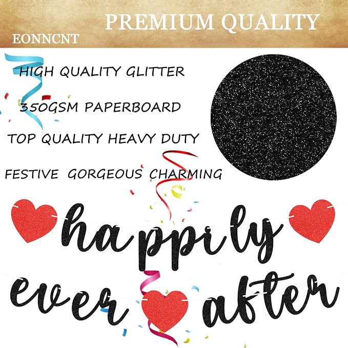 Pre-Strung Happily Ever After Banner - Image 7