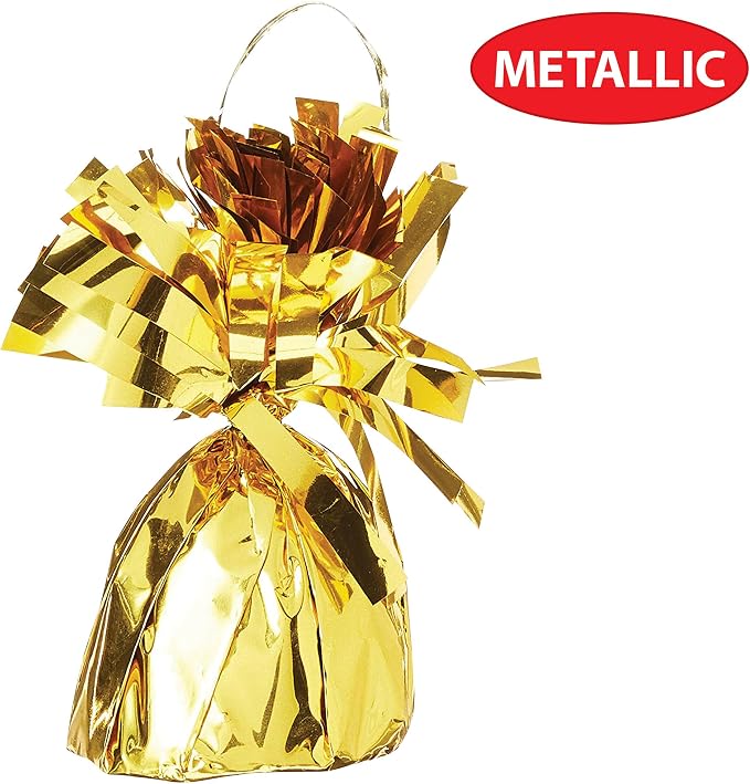 Beistle Metallic Wrapped Balloon Weight – 6 Pack, Party Decoration Accessories - Image 3