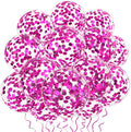 Hot Pink Confetti Balloons by VHUWE