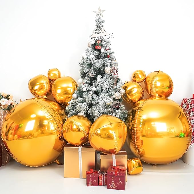 50 Inch Giant Gold Round Foil Balloons - Image 5