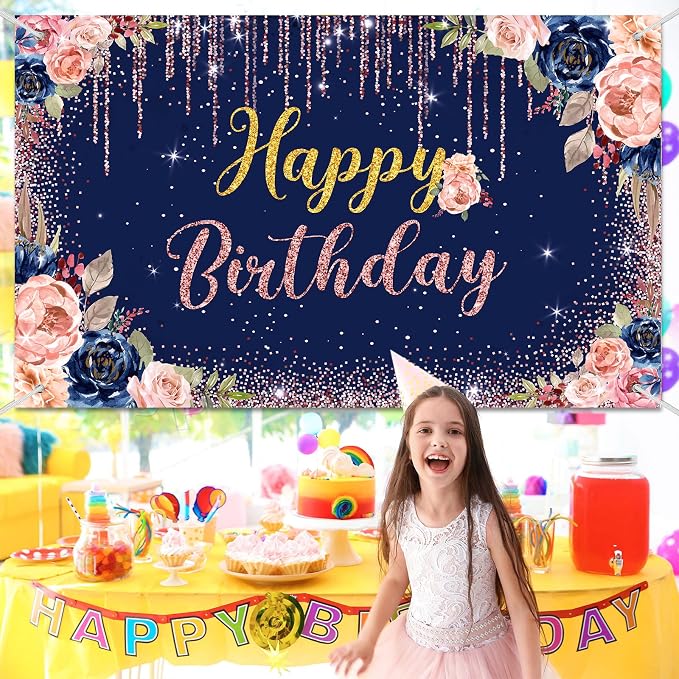Happy Birthday Backdrop Decorations - Image 5