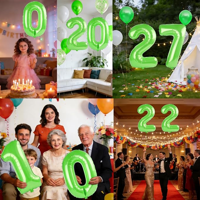 40 Inch Number 27 Balloons for 27th Birthday Party Decorations, 0-100 Fruit - Image 7