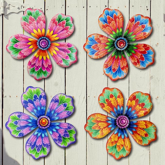 Giyyomtr Metal Flowers Wall Decor by Giyyomtr