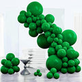 PartyWoo Dark Green Balloons 152pcs Emerald Hunter Forest Green Color | by PartyWoo
