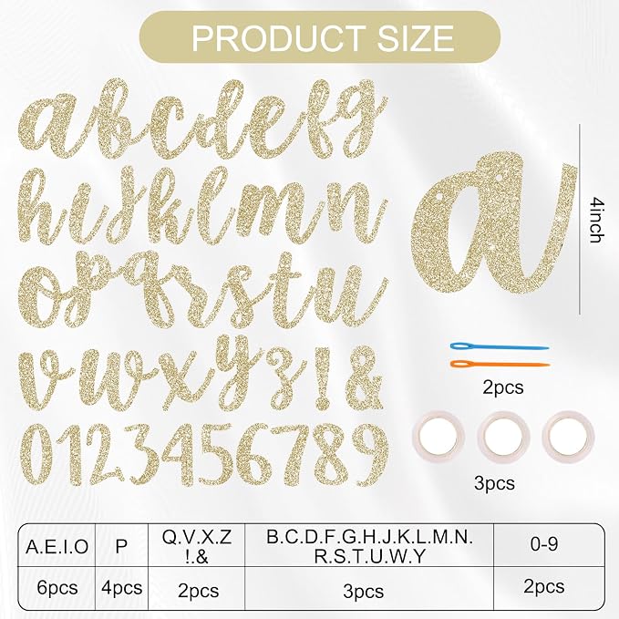 BEISHIDA 116 PCS A-Z DIY Letter Banner Kit Make Your Own Banner，Including 111 - Image 2