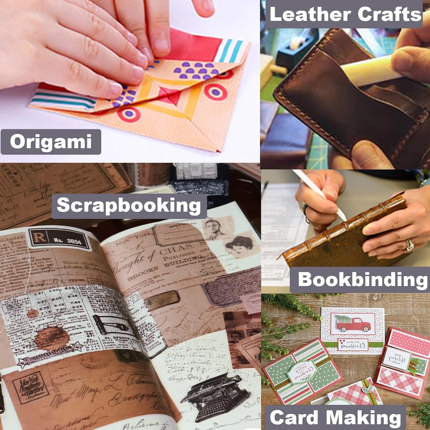 VENCINK Genuine Bone Folder Scoring Folding Creasing Origami Paper Creaser Crafting Tool for DIY Handmade Leather Burnishing, Bookbinding, Scrapbooking, Paper Cards Crafts (100% Cattle Bone)