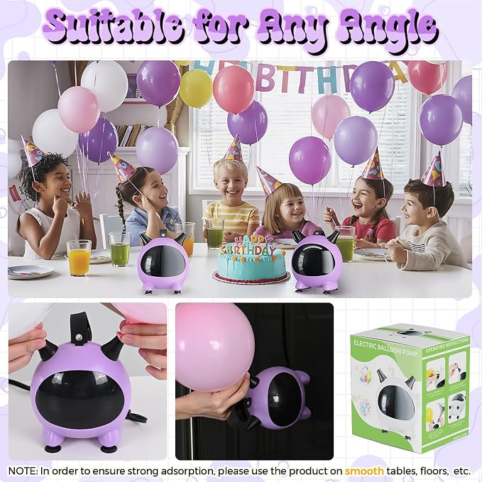 Balloon Pump Electric, Portable Balloons Inflator Air Pump - Image 6