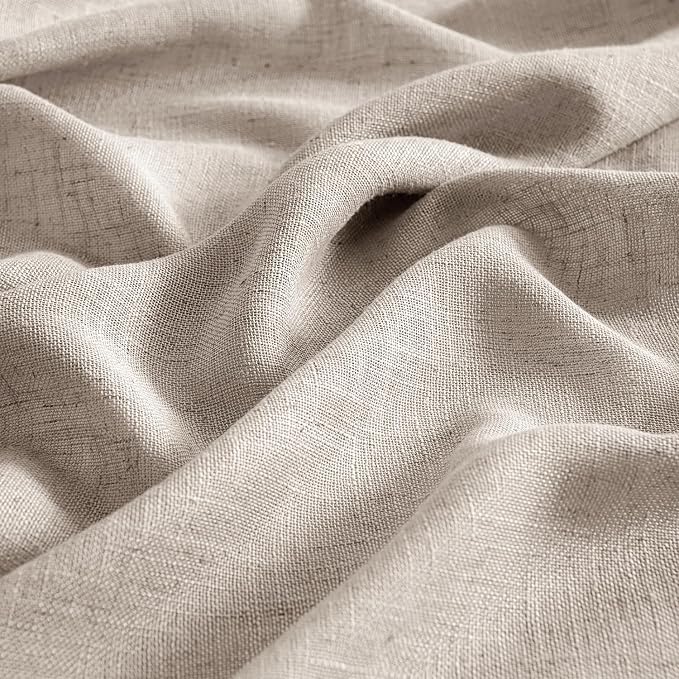 MIULEE Natural Linen Curtains 52x72 Inch Length - Image 4