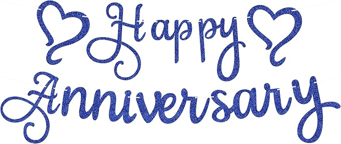 Pre-Strung Happy Anniversary Banner by EONNCNT