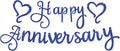 Pre-Strung Happy Anniversary Banner by EONNCNT