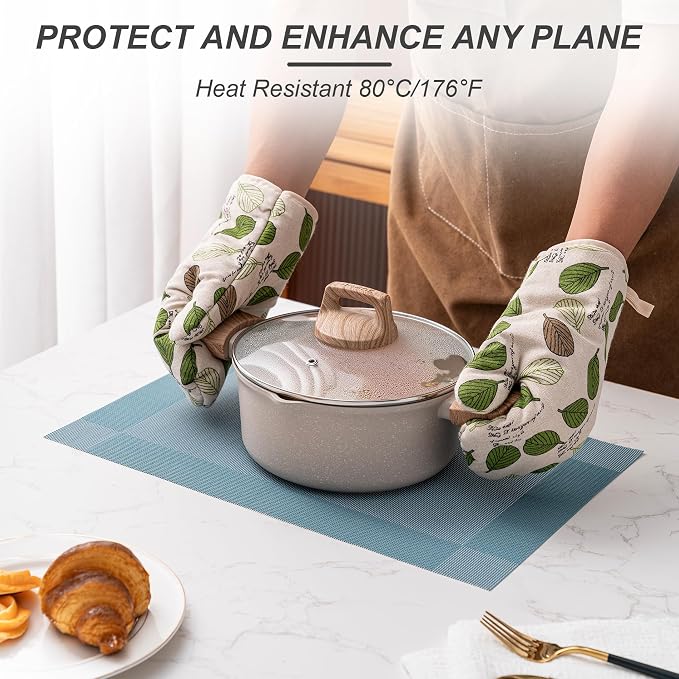 Placemats Set of 4 Washable Indoor | Outdoor Vinyl Place Mats - Image 4
