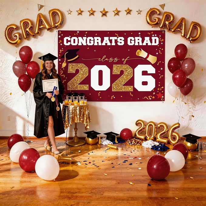 Class of 2026 Graduation Banner 47x67" - Image 4