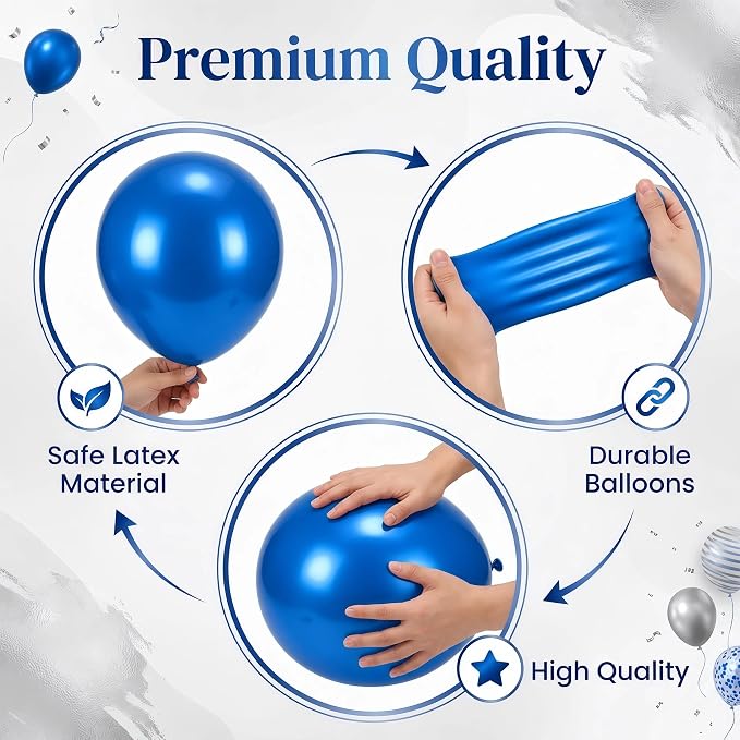 Blue Purple Balloon Column Kit for Floor or Table Decor for Party | Use it at a - Image 4
