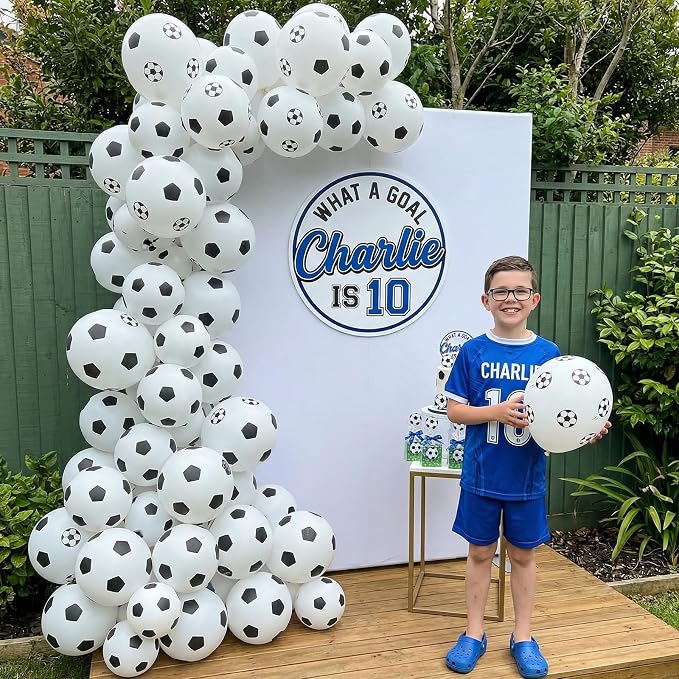 Soccer Balloons 12 Inch Soccer Ball Balloons - Image 7