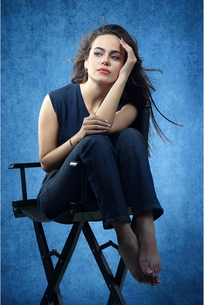 UrcTepics 8×16 ft Blue Fabric Photo Backdrops, Classic Abstract Texture Backdrop - Image 3