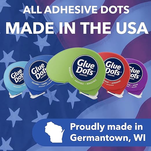 Glue Dots, Permanent Dots Dot N' Go Dispenser, Double-Sided, .38 Inch, 200 Dots - Image 6