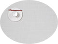 Chilewich Mini Basketweave Placemats, Woven Oval Placemats Set of 4 | Reusable by Chilewich