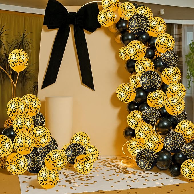 Gejoy 36 Pcs Cheetah Balloons Leopard Print Balloons 12 Inch Spots Latex - Image 5