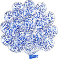 Blue Confetti Balloons 12 inch by MOXMAY