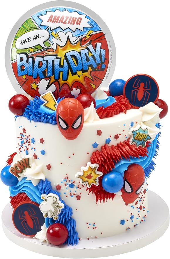 DecoPac Marvel's Spider-Man™ Spider and Mask Rings, Spider-Man Cupcake - Image 8